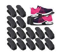 Relaxdays Pack de 15 organizadores de zapatos negro
