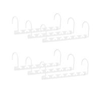 Relaxdays Pack de 18 perchas ropa blanco