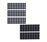 Relaxdays Pack de 180 fieltros adhesivos negro