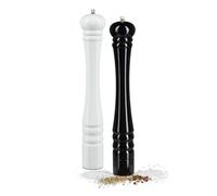 Relaxdays Pack de 2 Molinillos Pimienta blanco,negro