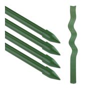 Relaxdays Pack de 20 tutores plantas espiral verde oscuro