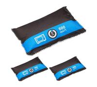 Relaxdays Pack de 3 Bolsas Antihumedad para Coche, Accesorios Anti Empañamiento y Vaho, Reutilizables, Negro y Azul, Tela no Tejida, 3,5 x 18 x 10,5 cm