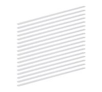 Relaxdays Pack de Pegatinas Antideslizantes para Bañera Largas, Plástico, Transparente, 63 x 3 cm, 17 Unidades