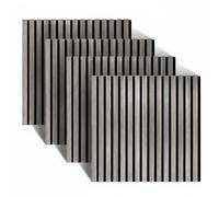 Relaxdays Set de 4 paneles acústicos 60 x 60 cm gris