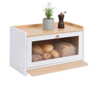 Relaxdays Panera con tabla blanco,marrón claro