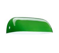 Relaxdays Pantalla Lámpara Banquero, Tulipa Recambio para Luz Escritorio o Sobremesa, 7,5x22,5x13,5 cm, Vidrio, Verde, 7,5 x 22,5 x 13,5 cm