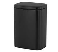 Relaxdays Papelera de pared negro