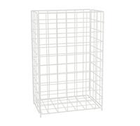 Relaxdays Papelera rejilla, 25 l blanco