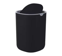 Relaxdays papelera sobremesa mini, para cosméticos, baño, negro