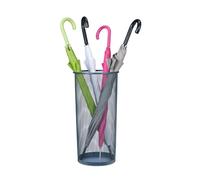 Relaxdays Malla Paragüero, Acero, 50 x 26 cm, Soporte Metálico para Bastones y Paraguas, Estilo de Rejilla, Antracita