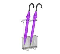 Relaxdays Paragüero de metal plata