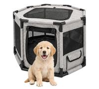 Relaxdays, Parque para Cachorros Octogonal Plegable, 43 x 73 x 73 cm