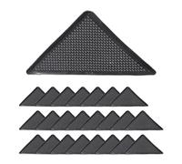 Relaxdays Pegatinas Antideslizantes Alfombra, Set de 24, Adhesivos de Seguridad para Tapete, Todo Tipo de Suelos, Negro