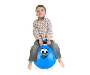 Relaxdays Pelota saltarina infantil azul