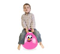 Relaxdays Pelota saltarina infantil fucsia
