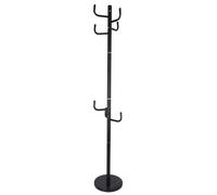 Relaxdays Perchero con pie de mármol negro,plata