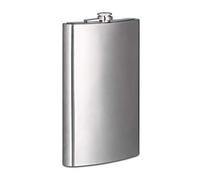 Relaxdays Petaca XXL, Cantimplora Grande con Diseño Clásico, Acero Inoxidable, 1,8 L, Plateado