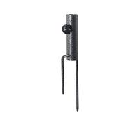 Relaxdays Pica para Parasol, 25-32 mm, Parasol de Playa y tendedero, para césped y Arena, Acero, Gris