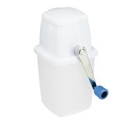 Relaxdays Picadora de Hielo de Uso Manual, Granizadora Portátil, Picahielos, Granizados, Cócteles, Frappés, Blanco/Azul