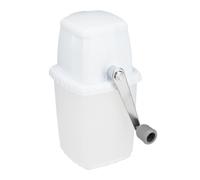 Relaxdays Picadora Hielo Uso Manual, Granizadora con Manivela, Picahielos para Granizados, Coctelería, Bar, Blanco/Gris