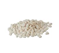 Relaxdays Piedras Decorativas, 5 kg, Rocas Acuario, 15-25 mm, Gravilla Macetas, Jardín, Jardineras, Guijarros, Blanco