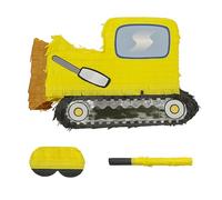 Relaxdays Piñata de Obra con Bate y máscara, Infantil, Colorida, 33 x 45 x 10 cm