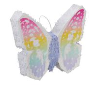 Relaxdays Piñata Mariposa, Juego Fiesta Cumpleaños, para Colgar, Rellenable, Niños y Niñas, 48 x 58 x 10cm, Multicolor