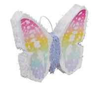 Relaxdays Piñata Mariposa, Juego Fiesta Cumpleaños, para Colgar, Rellenable, Niñas, 48 x 58 x 10cm, Multicolor, Papel, 48 x 58 x 10 cm