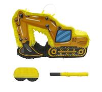 Relaxdays Piñata «Obra» con Palo, máscara y Espacio para Rellenar, 26,5 x 41 x 8 cm, Multicolor