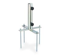 Relaxdays Pincho de jardín para sombrilla negro,plata