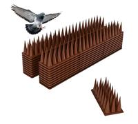 Relaxdays Pinchos anti-pájaros, set de 20 marrón oscuro