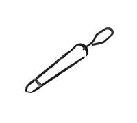 Relaxdays Pinzas para leña, Hierro Forjado, 46 cm, Pinzas para Chimenea, Estufa, Negro