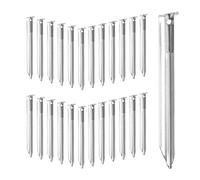 Relaxdays Piquetas de camping perfil "V" set de 25 plata