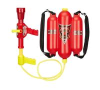 Relaxdays Pistola de agua de bombero para niños amarillo,rojo,negro
