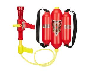 Relaxdays Pistola de agua de bombero para niños amarillo,rojo,negro