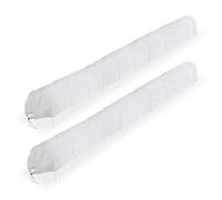 Relaxdays Plantas de Fieltro, 7 m, Juego de 2 Unidades Invernaderos Túnel Set de 2, Microtúneles Antiplagas, para Arriates, Cubiertas de Tela no Tejida, Blanco