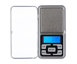 Relaxdays, Plateado Báscula Digital, 200g, Paso de 0,01 g, Función de Tara y recuento, Calibrable, Mini balanza de joyería, Acero Inoxidable, 2.5 x 6.5 x 12 cm