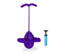 Relaxdays Pogo Ball, Saltador Infantil hasta 100 kg, Juguete Exterior, 74 x 39 x 29 cm, Color a Elegir