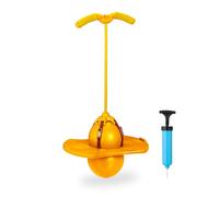 Relaxdays Pogo ball saltarín para niños amarillo,negro