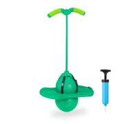 Relaxdays Pogo ball saltarín para niños verde,negro