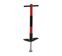 Relaxdays Pogo Stick, Palo Saltarín Infantil, Saltador hasta 35 kg, Acolchado, Exterior, Antideslizante, Acero, Rojo, Plástico, Inoxidable, Gomaespuma, 95 x 24 x 6 cm
