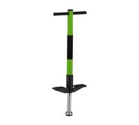 Relaxdays Pogo Stick, Palo Saltarín Infantil, Saltador hasta 35 kg, Acolchado, Exterior, Antideslizante, Acero, Verde, Gomaespuma, Plástico, Inoxidable, 95 x 24 x 6 cm