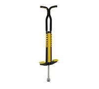 Relaxdays Pogo Stick, Palo Saltarín Infantil, Saltador hasta 60 kg, Acolchado, Exterior, Antideslizante, Acero, Amarillo, Plástico, Inoxidable, Gomaespuma, 103 x 29 x 6 cm