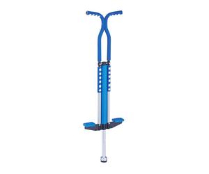 Relaxdays Pogo saltarín para niños hasta 60 kg blanco,azul,plata