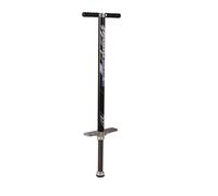 Relaxdays Pogo Stick para niños y adultos negro,plata