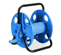 Relaxdays Portamangueras 30 metros 1/2" manguera azul,negro