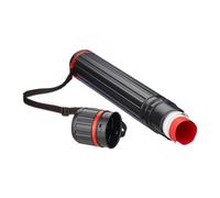 Relaxdays Portarollos extensibles rojo,negro