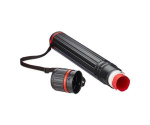 Relaxdays Portarollos extensibles rojo,negro