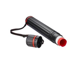 Relaxdays Portarollos extensibles rojo,negro