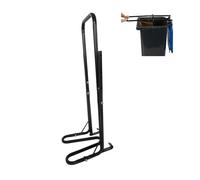 Relaxdays Prensa de basura ajustable negro